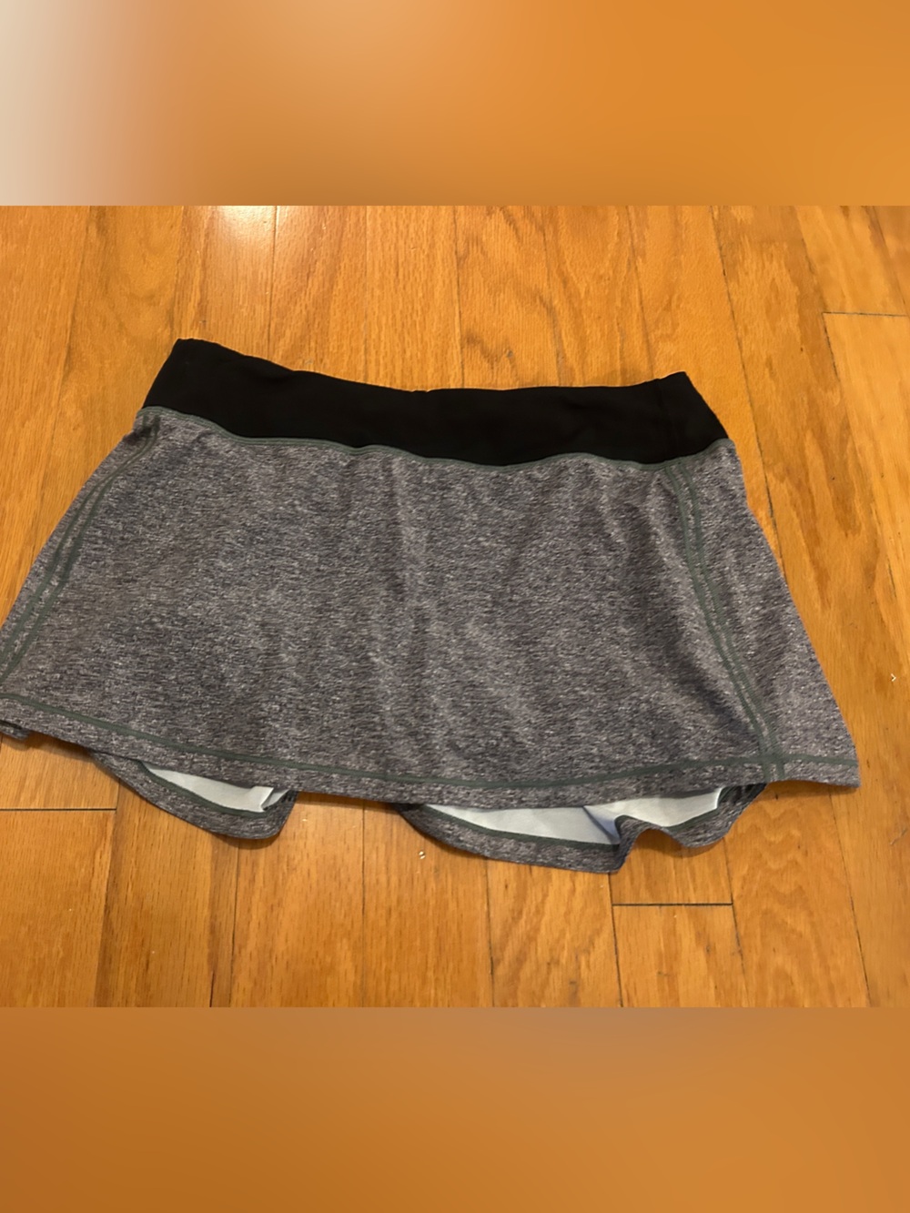 lululemon athletica Grey Skirt with Black Waistband